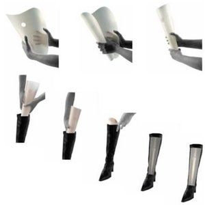 Flexible Booti Shaper, Gray, Set of 4 (for 2 pairs of boots)